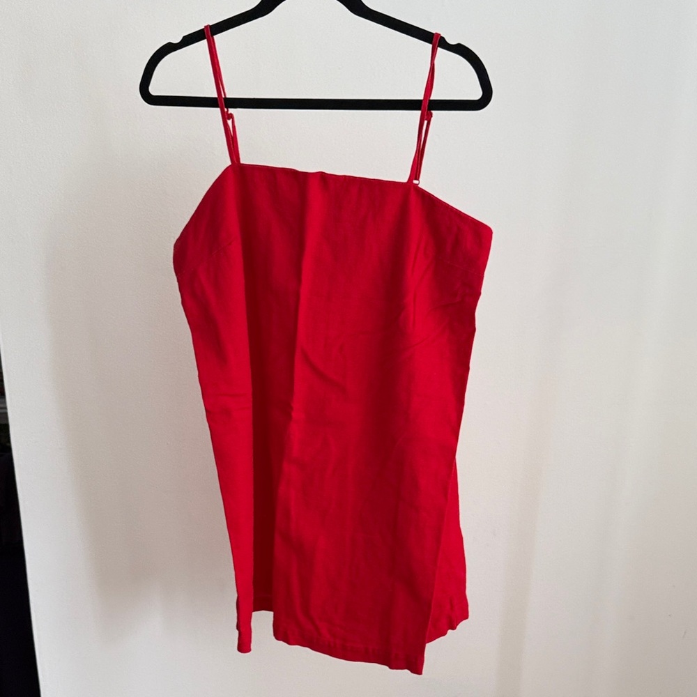 Red Spaghetti Strap Women's Dress